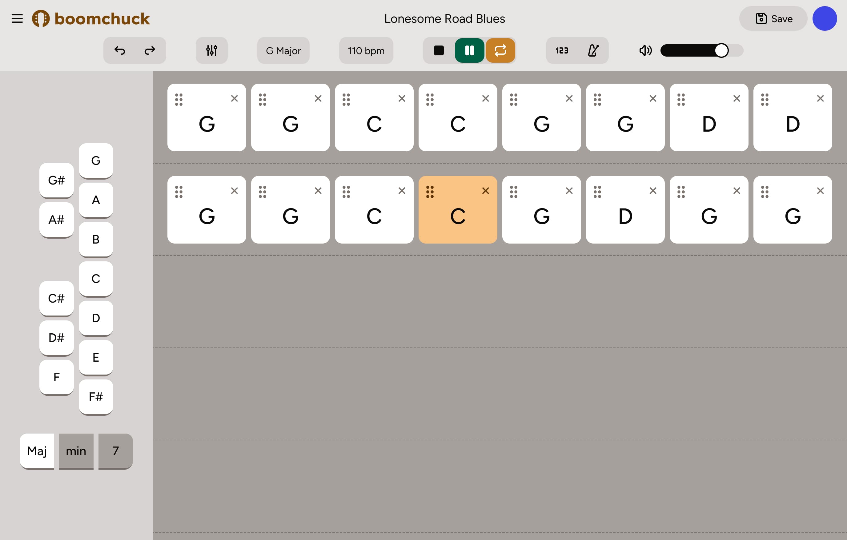 Boomchuck interface for desktop